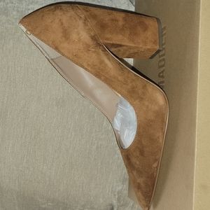 Steve Madden Zyler brown suede block heel